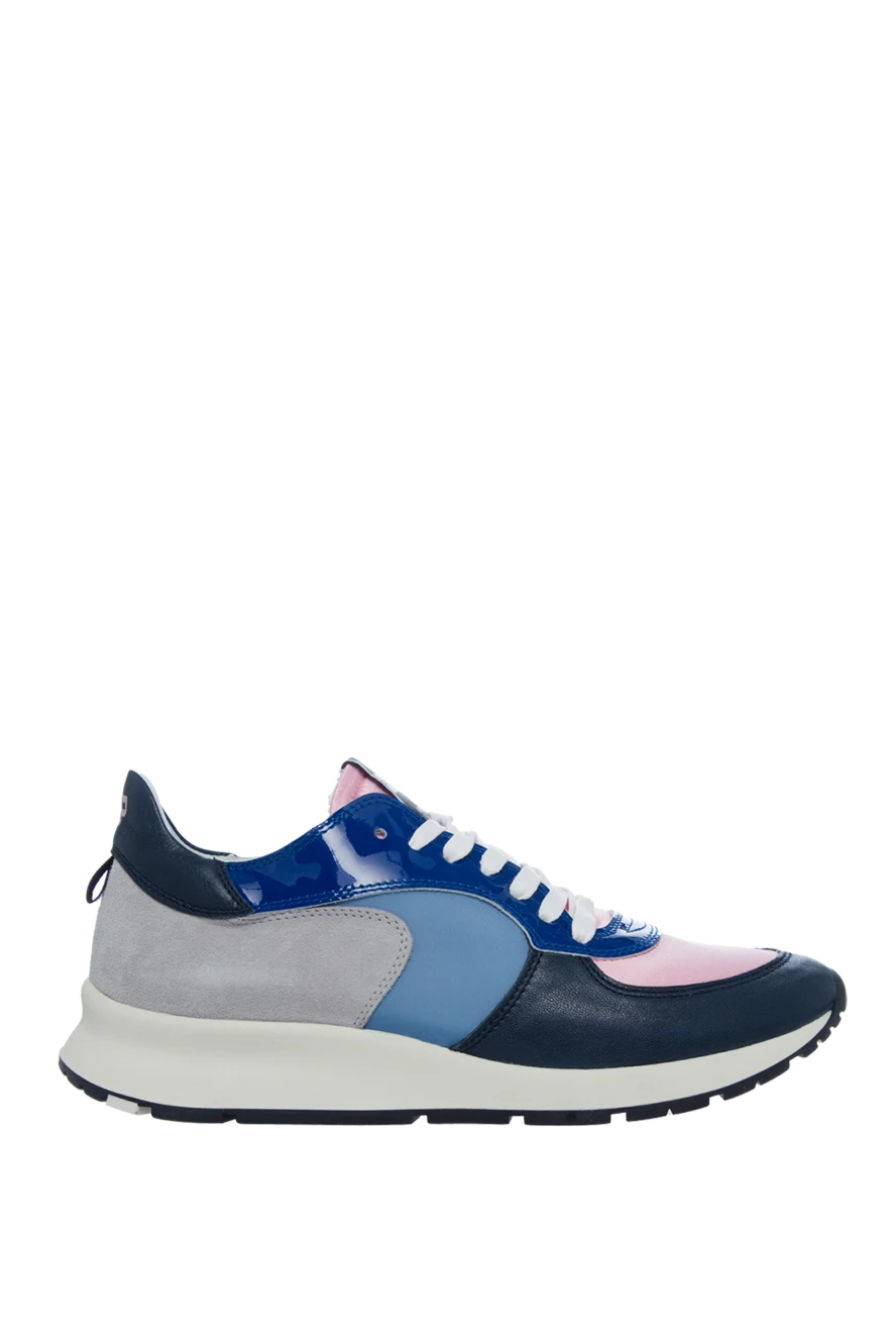 Philippe Model women's leather sneakers with multicolored inserts blue 145521 - photo 1