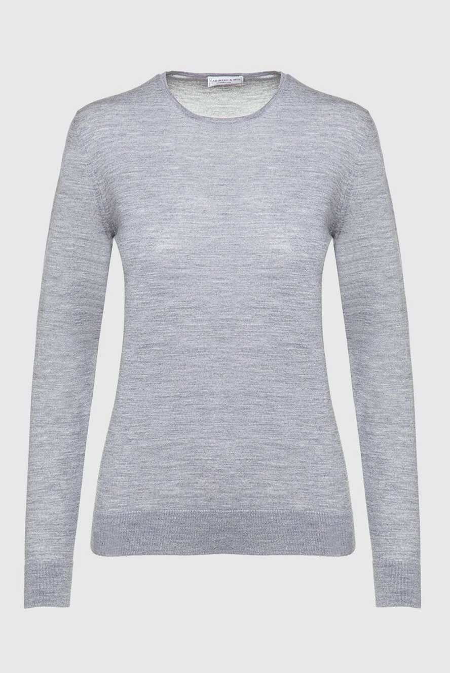 Cashmere & Silk Milano gray wool sweater for women 147172 - photo 1