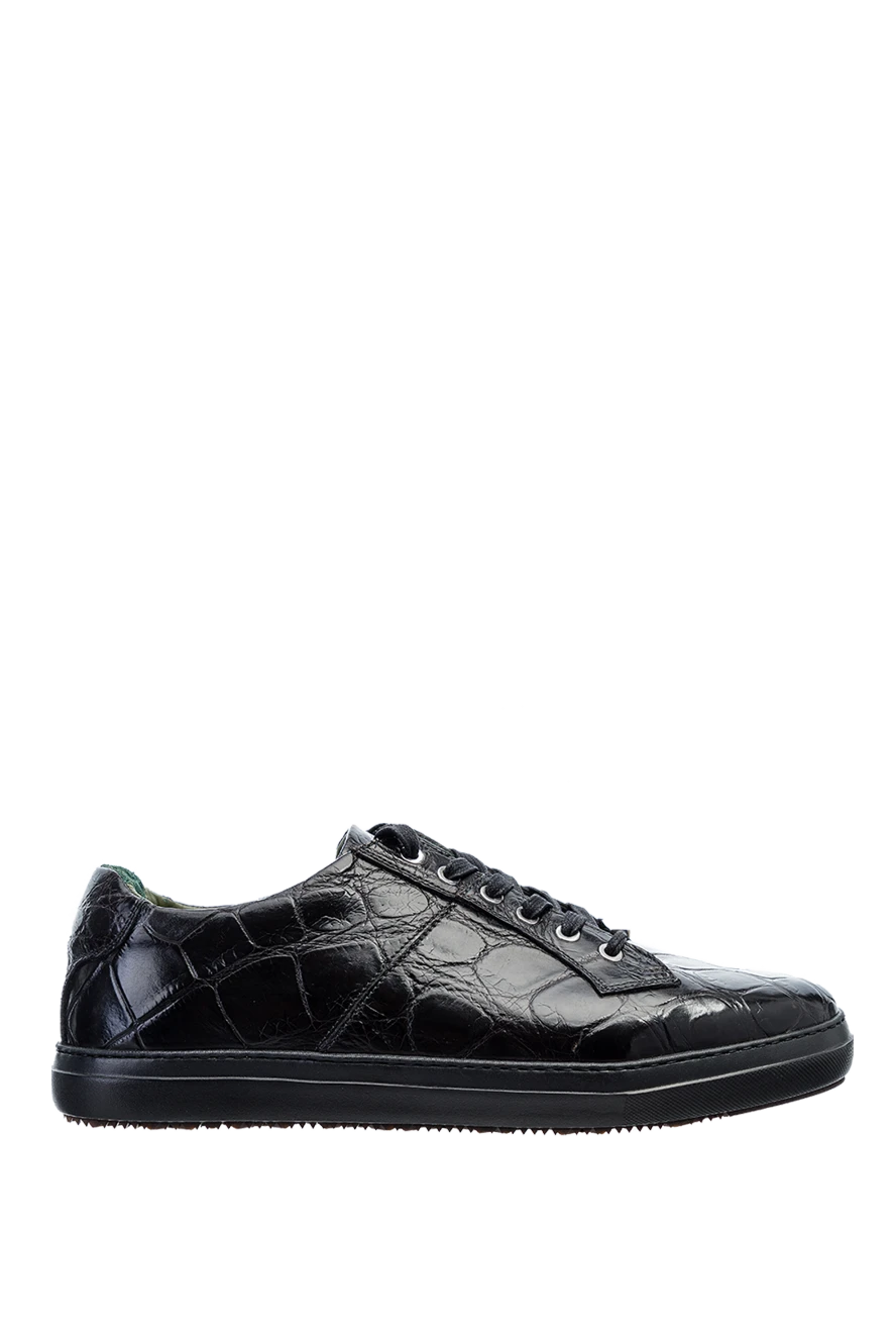 Tardini brown alligator leather snickers for men 148697 - photo 1
