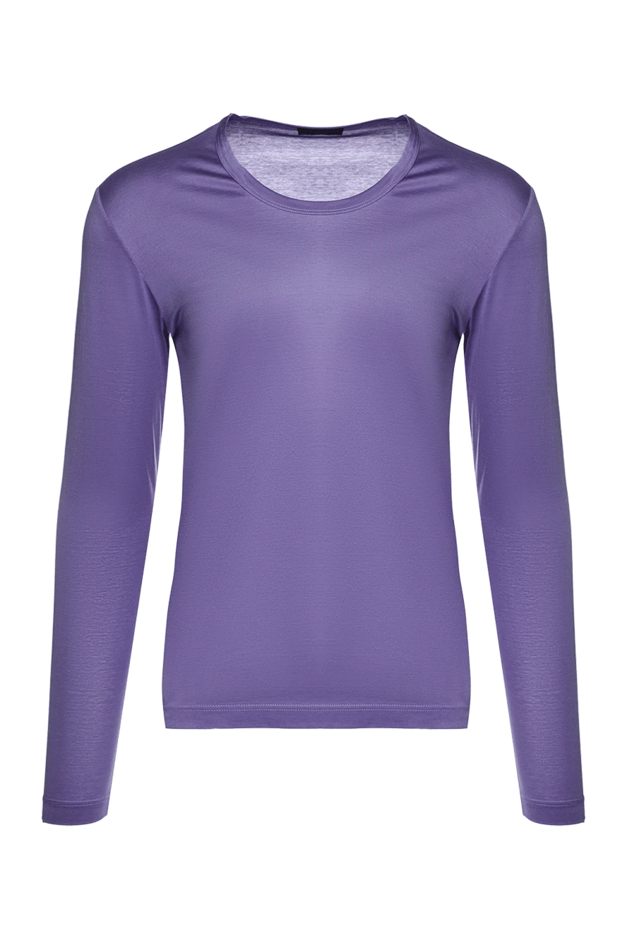 Corneliani cotton long sleeve purple for men 150461 - photo 1