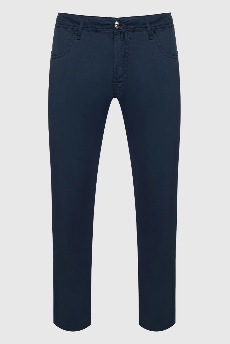Jacob Cohen blue cotton and silk jeans for men 151376 - photo 1