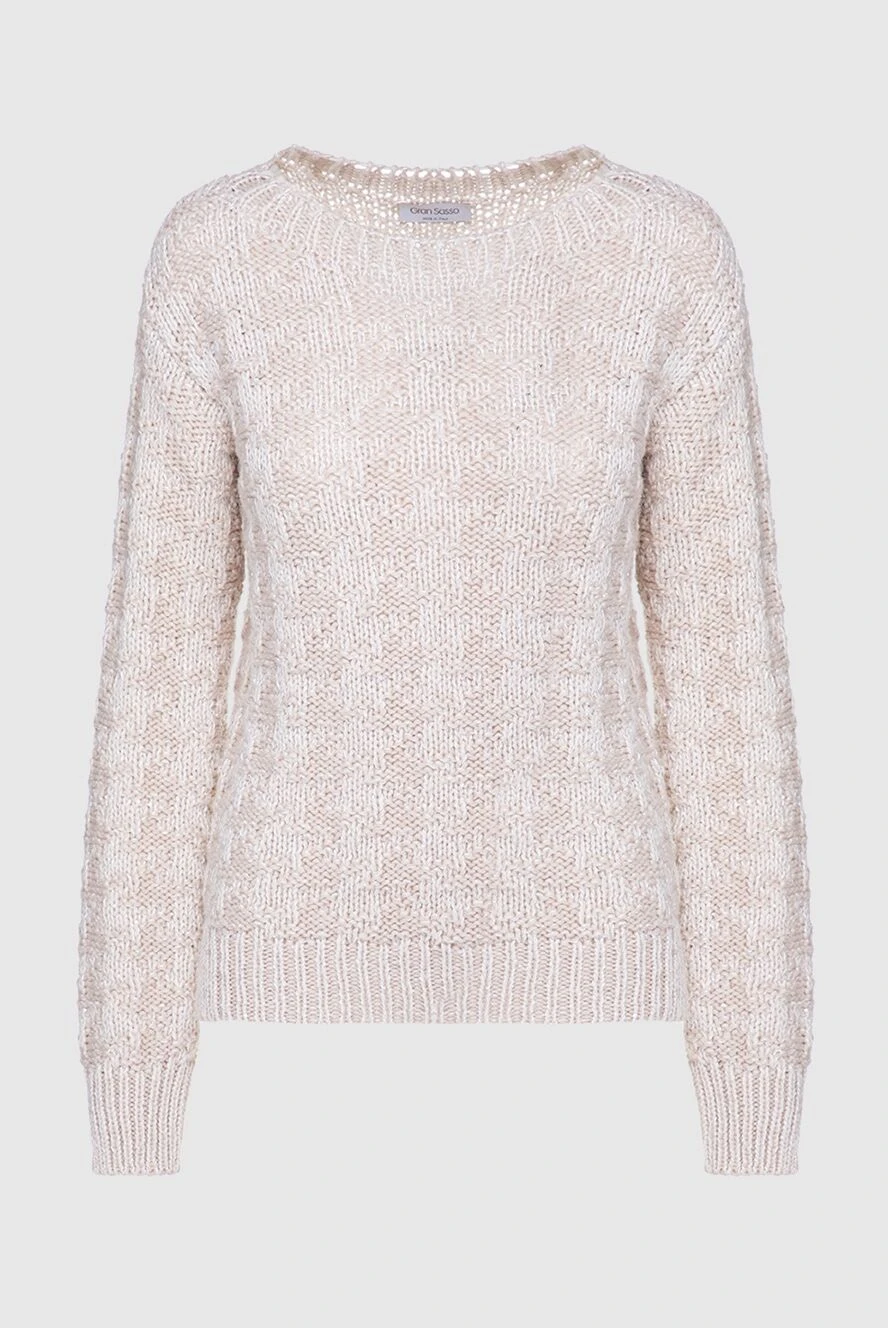 Gran Sasso pink wool and nylon jumper for women 153802 - photo 1