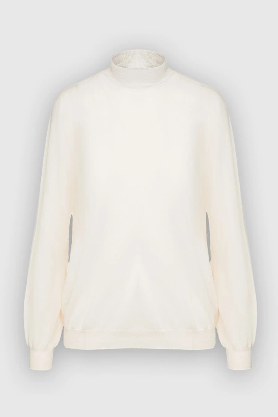 Peserico white wool golf for women 154317 - photo 1