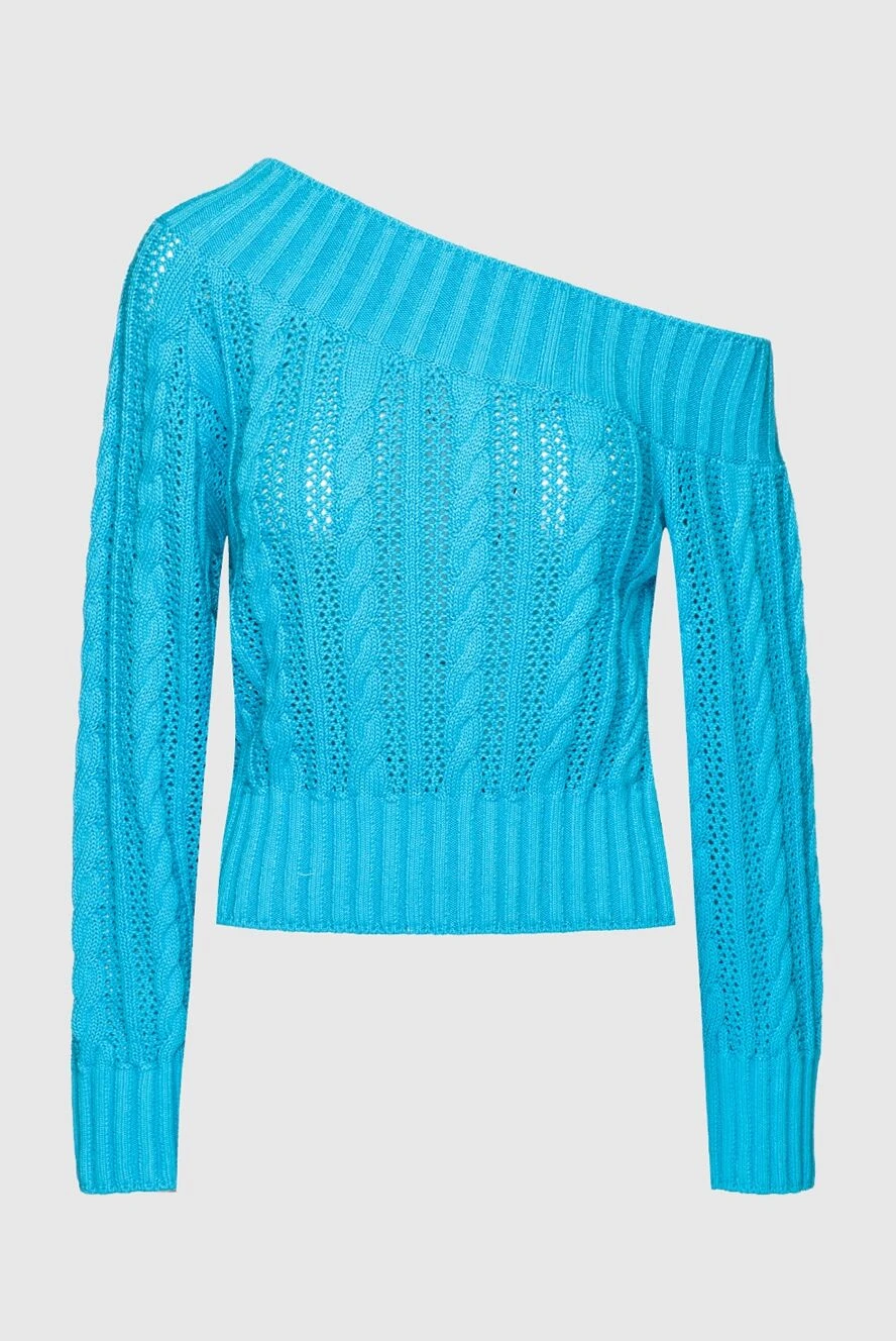 MSGM blue cotton jumper for women 159680 - photo 1