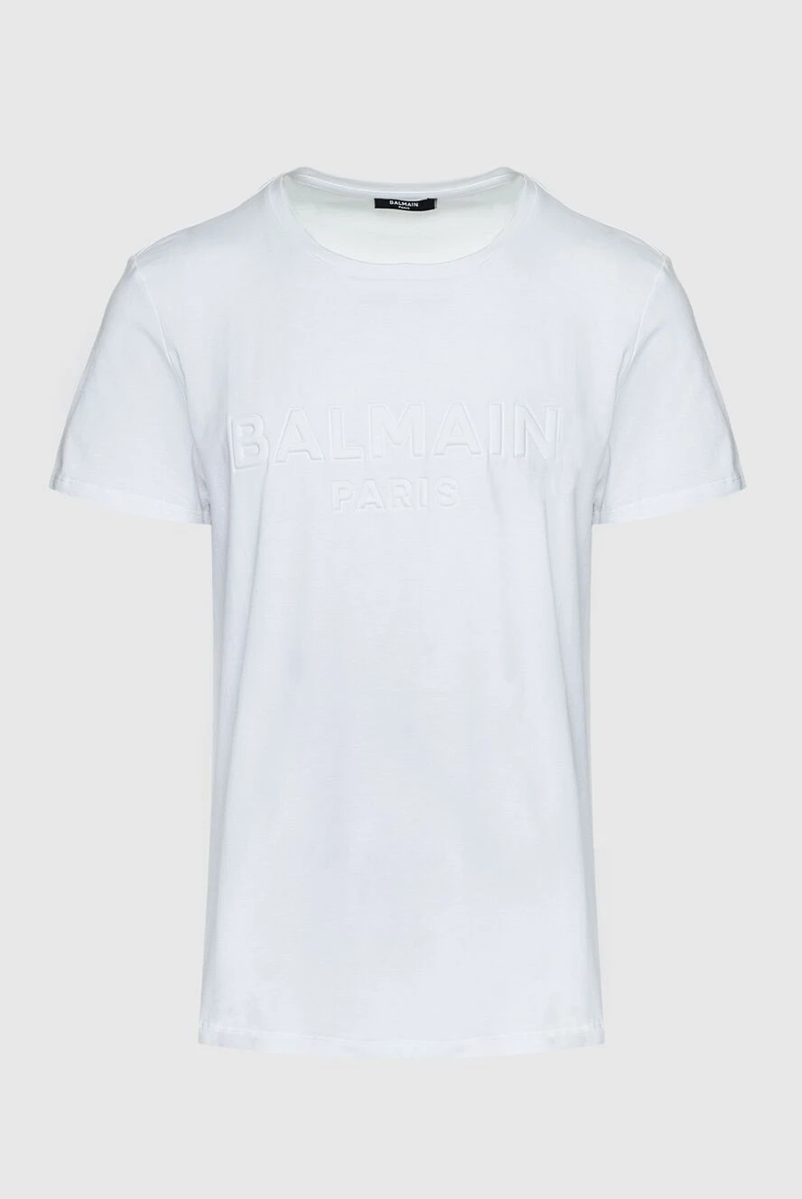 Balmain white cotton t-shirt for men 159804 - photo 1