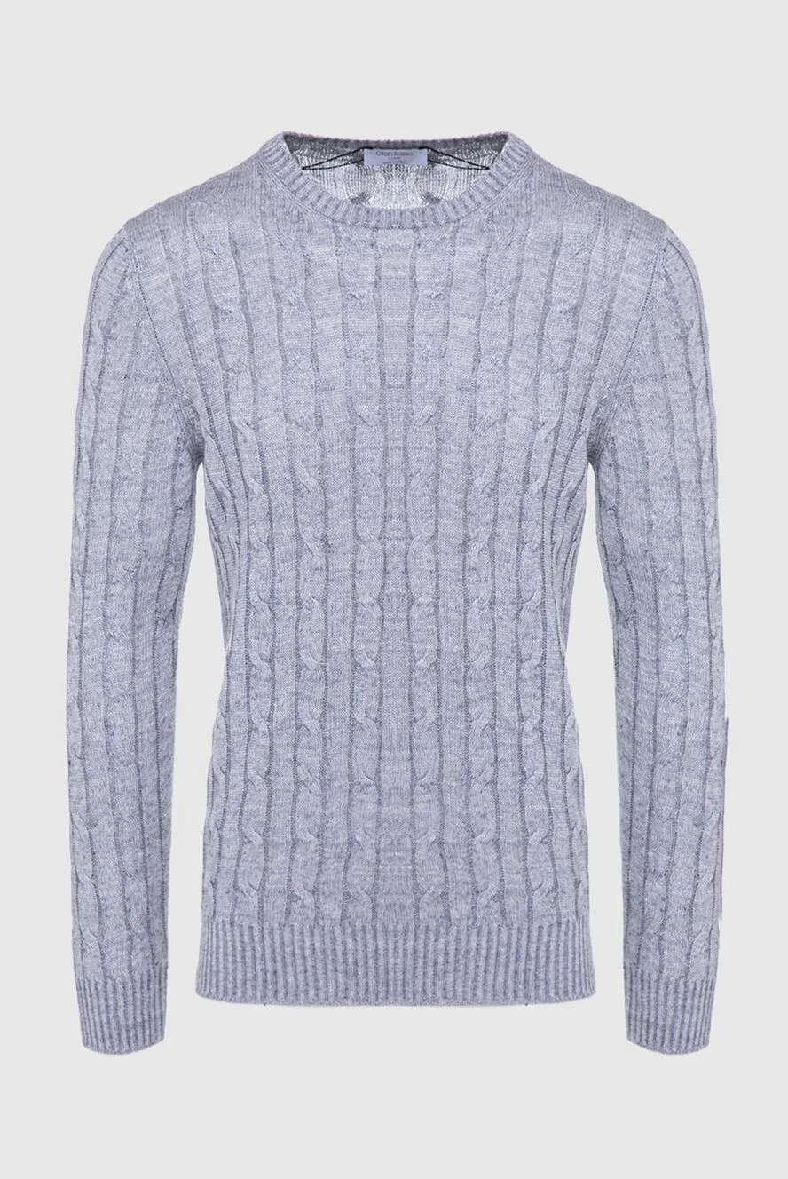Gran Sasso gray linen jumper for men 160975 - photo 1