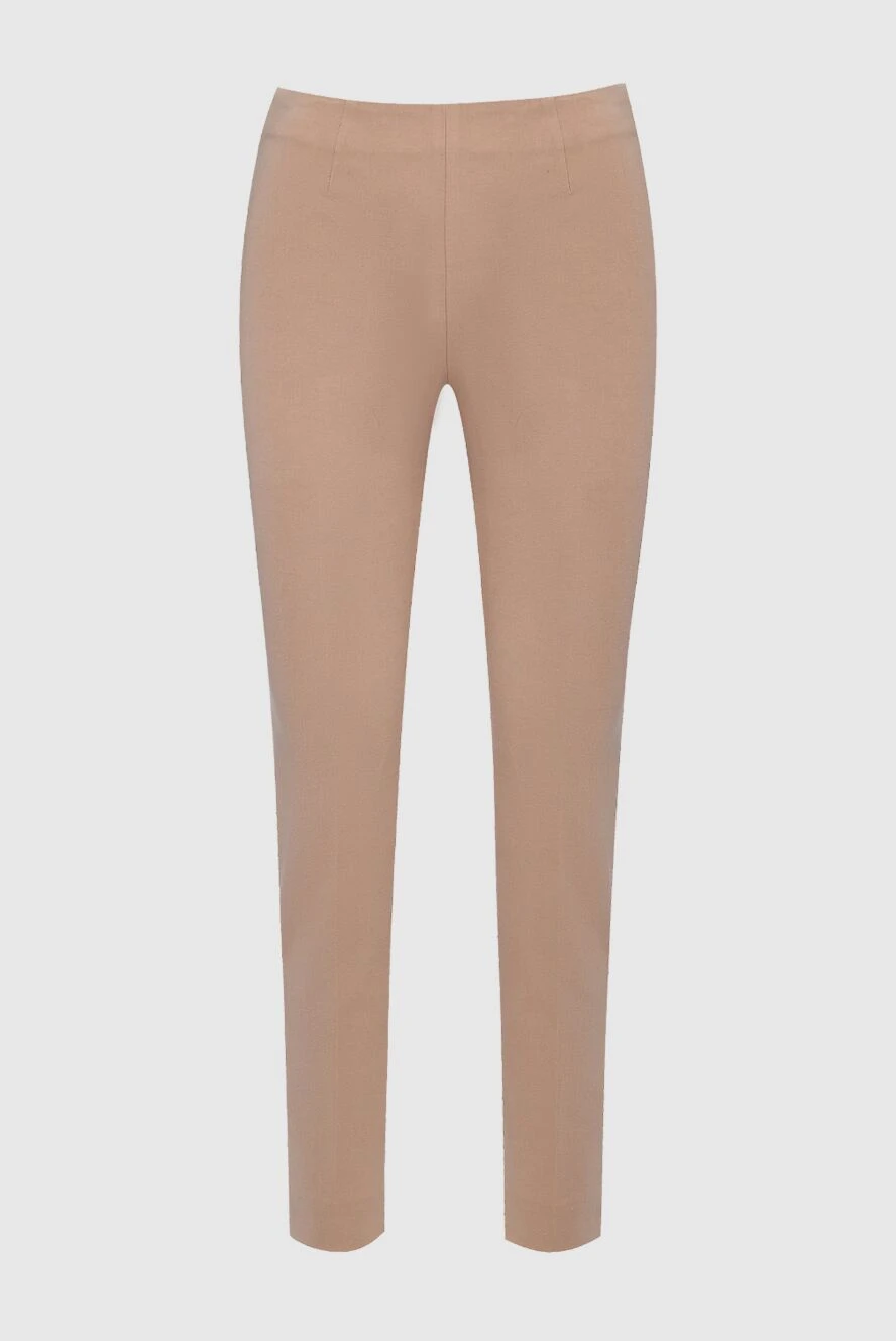 Peserico women's beige pants with elastic waistband 161106 - photo 1