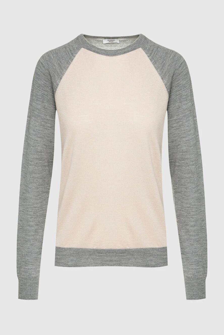 Peserico beige womens jumper with a contrasting insert on the back 161453 - photo 1