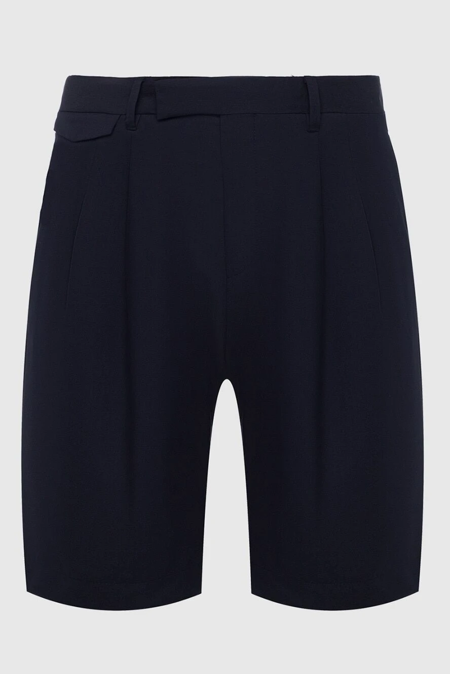Corneliani шорты шерстяные синие мужские 162602 - фото 1