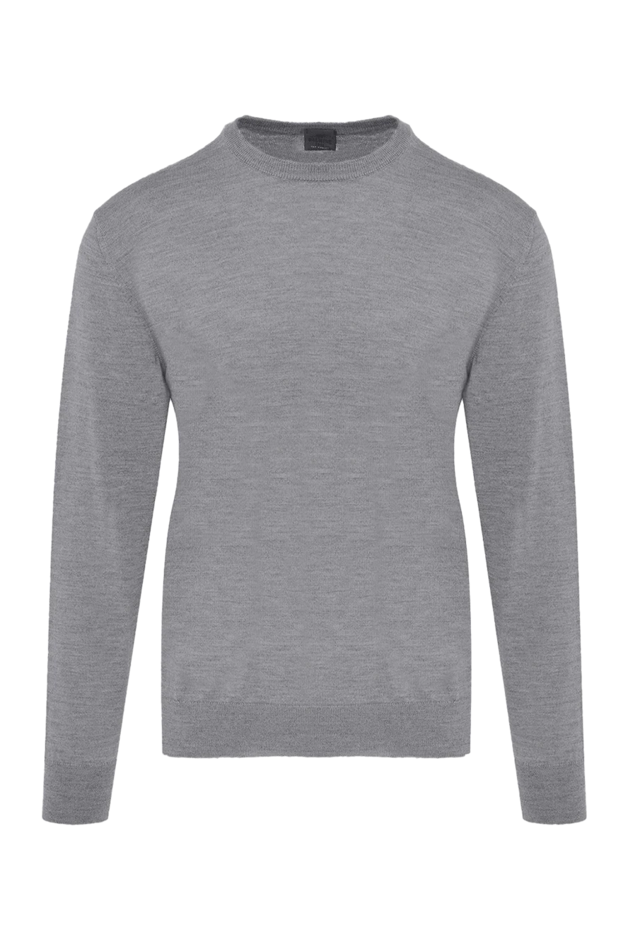 Dalmine basic grey wool jumper for men 165184 - photo 1