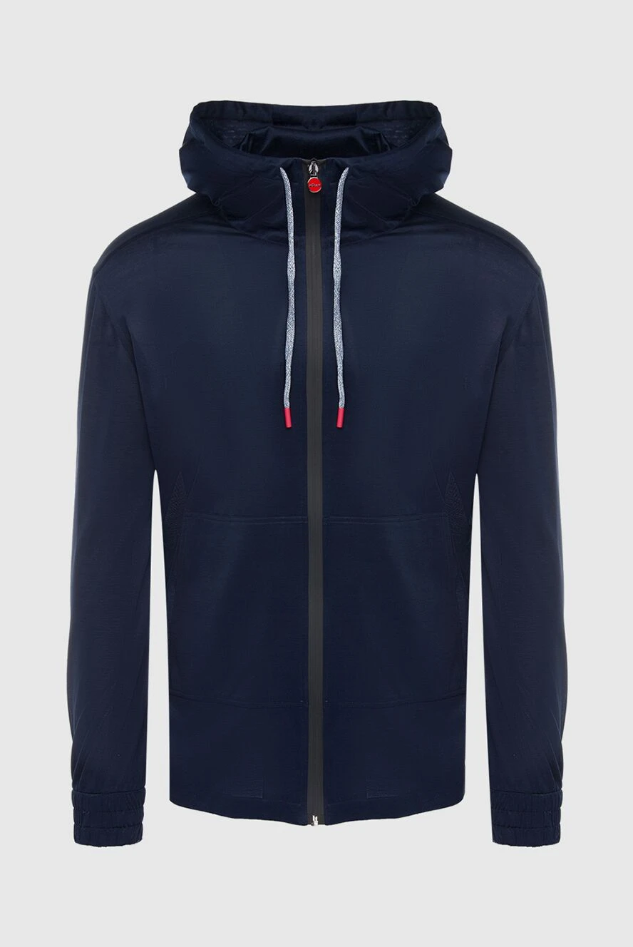 Kiton чоловіча синя бавовняна спортивна кофта 166371 - фото 1