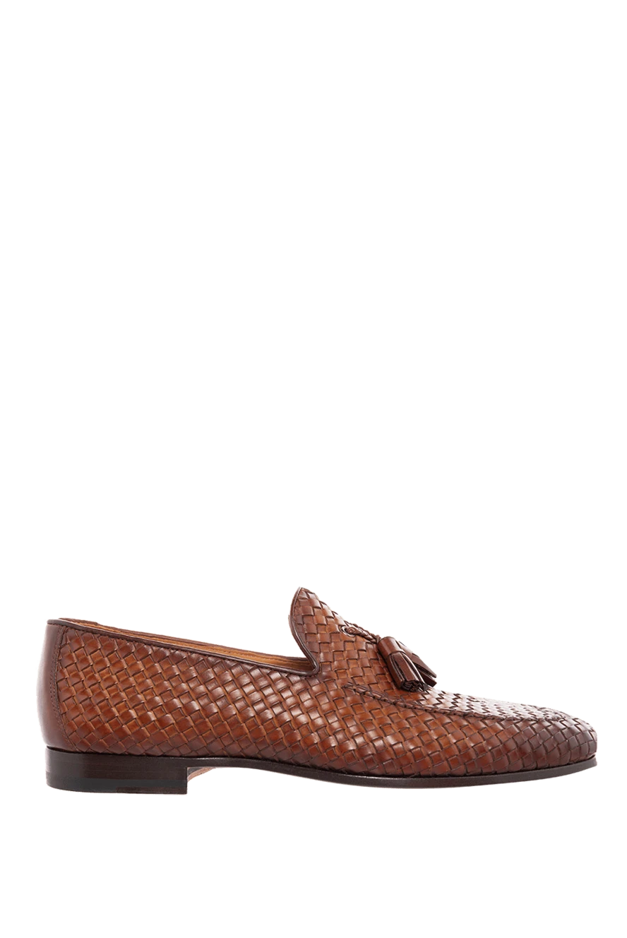 Magnanni лофери чоловічі шкіряні коричневі 166545 - фото 1