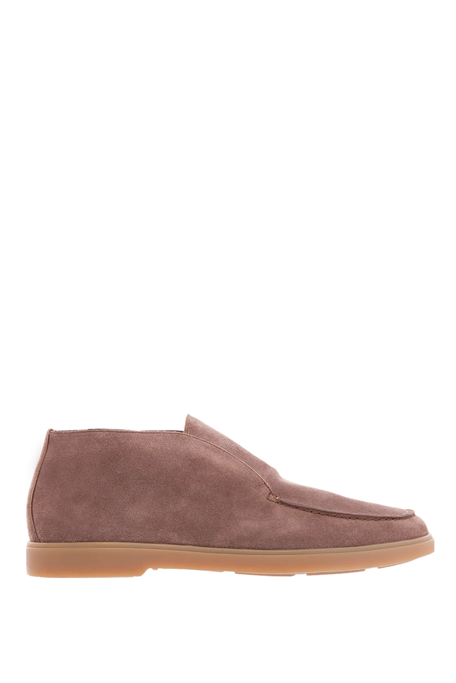 Santoni beige nubuck loafers for men 166739 - photo 1