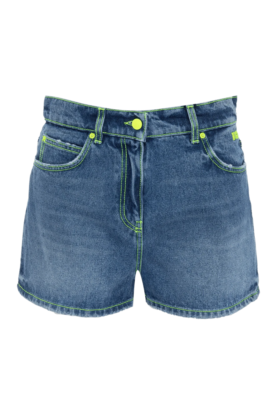 MSGM blue cotton shorts for women 166869 - photo 1