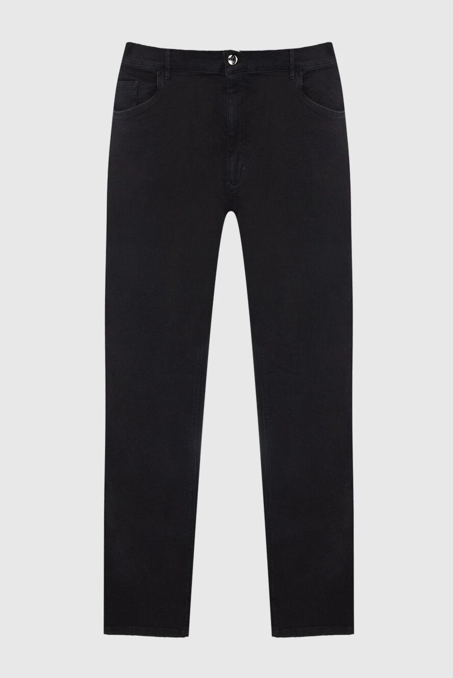 Zilli men's black jeans made of cotton and polyamide 167219 - фото 1