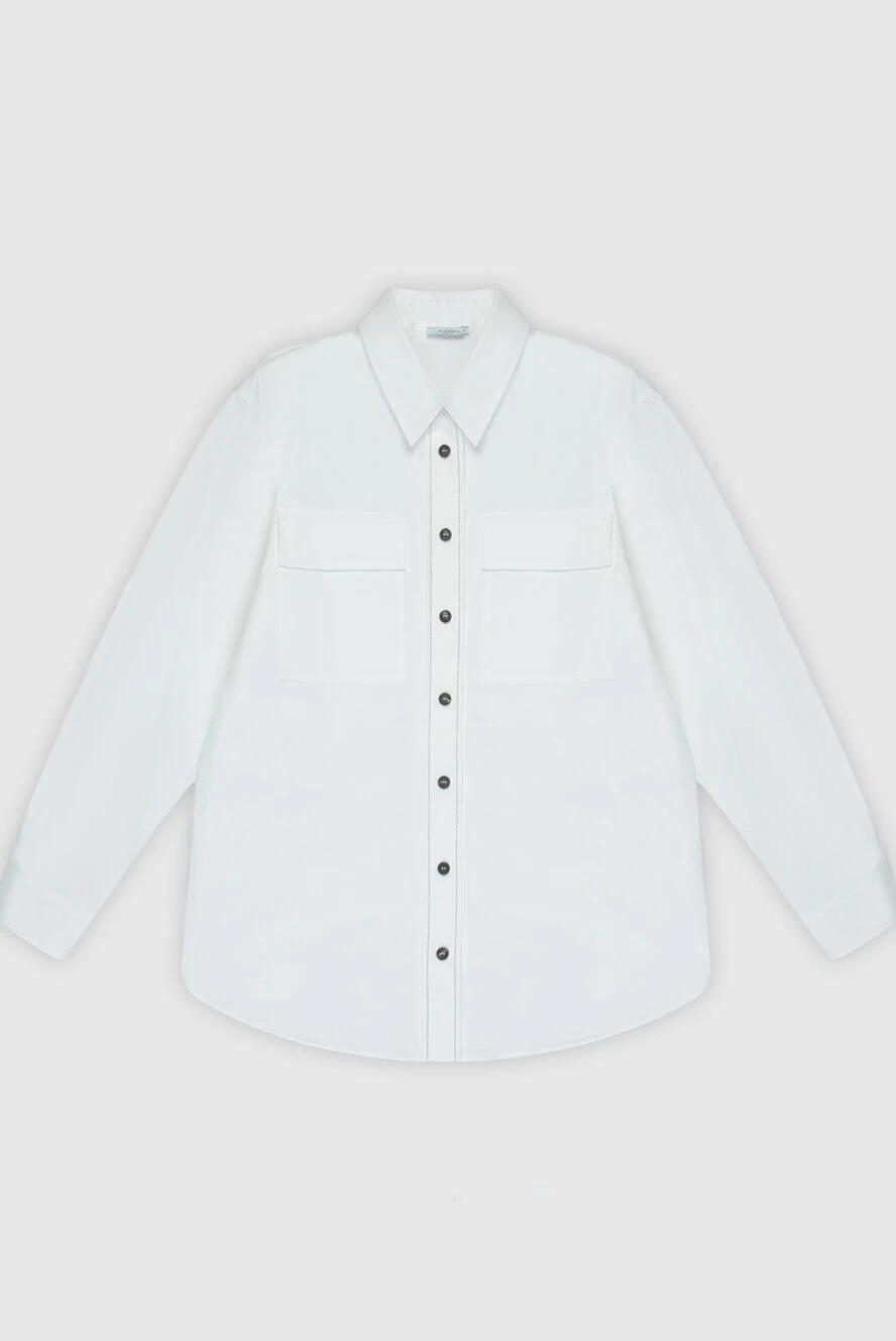 Peserico women's loose-fit blouse with pockets white 168665 - photo 1