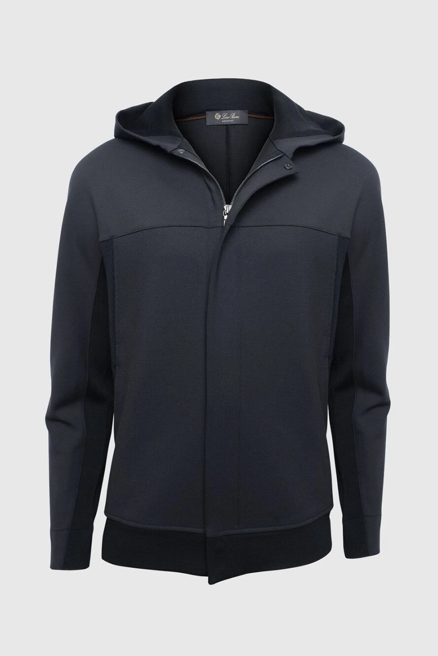 Loro Piana куртка из шерсти и эластана черная мужская 169633 - фото 1