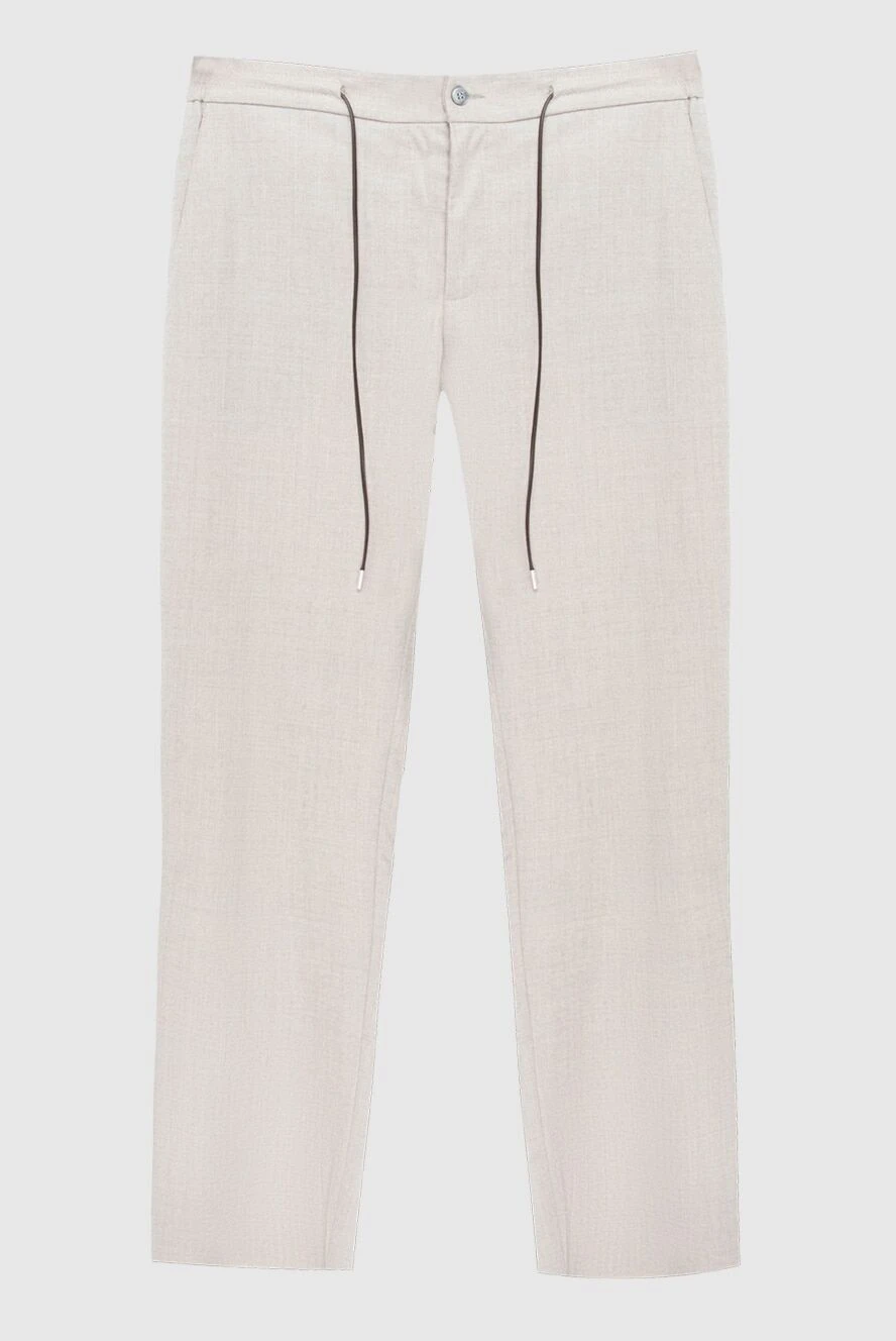 Tombolini beige wool pants for men 169823 - photo 1