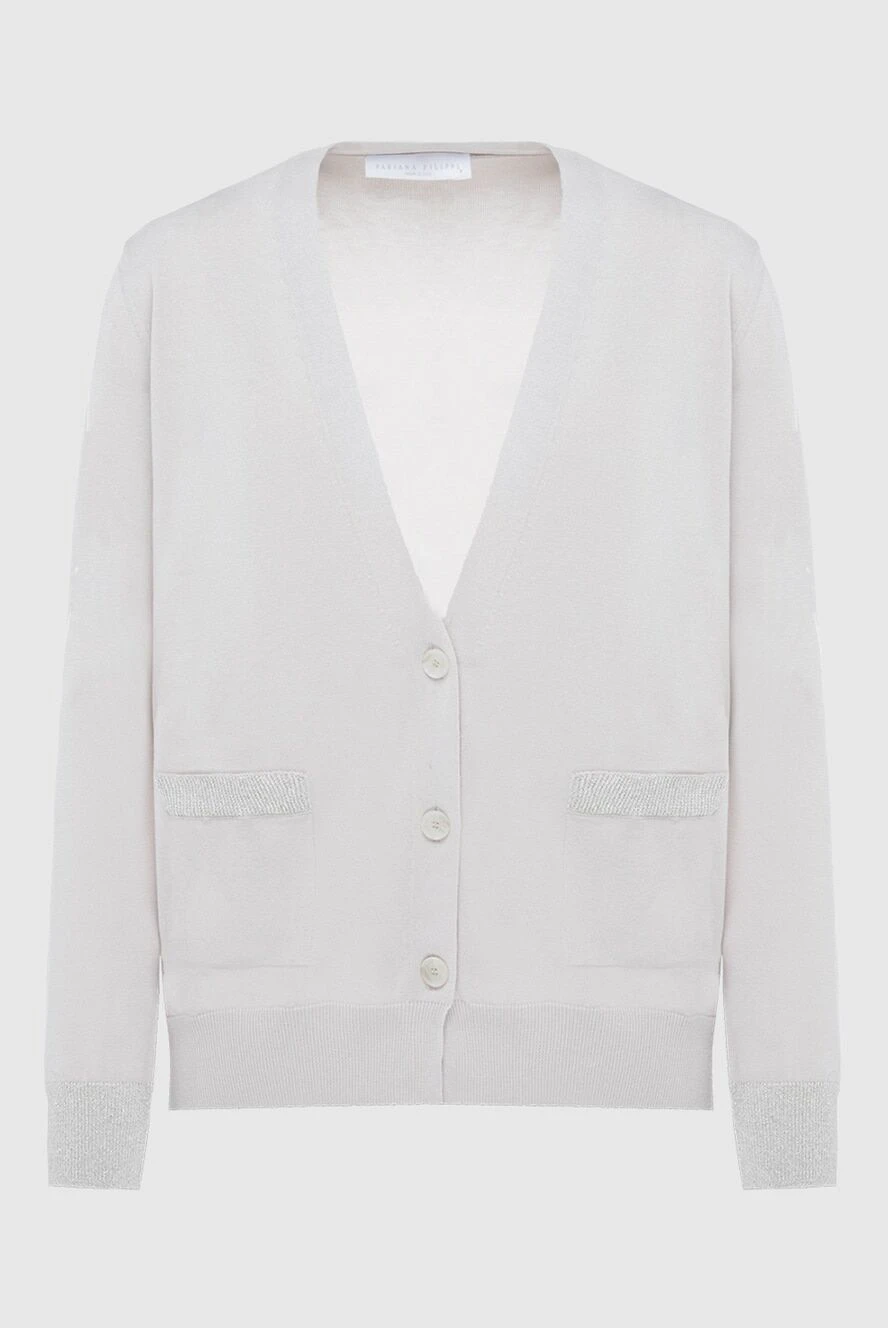 Fabiana Filippi cardigan made of cotton gray for women 169868 - photo 1