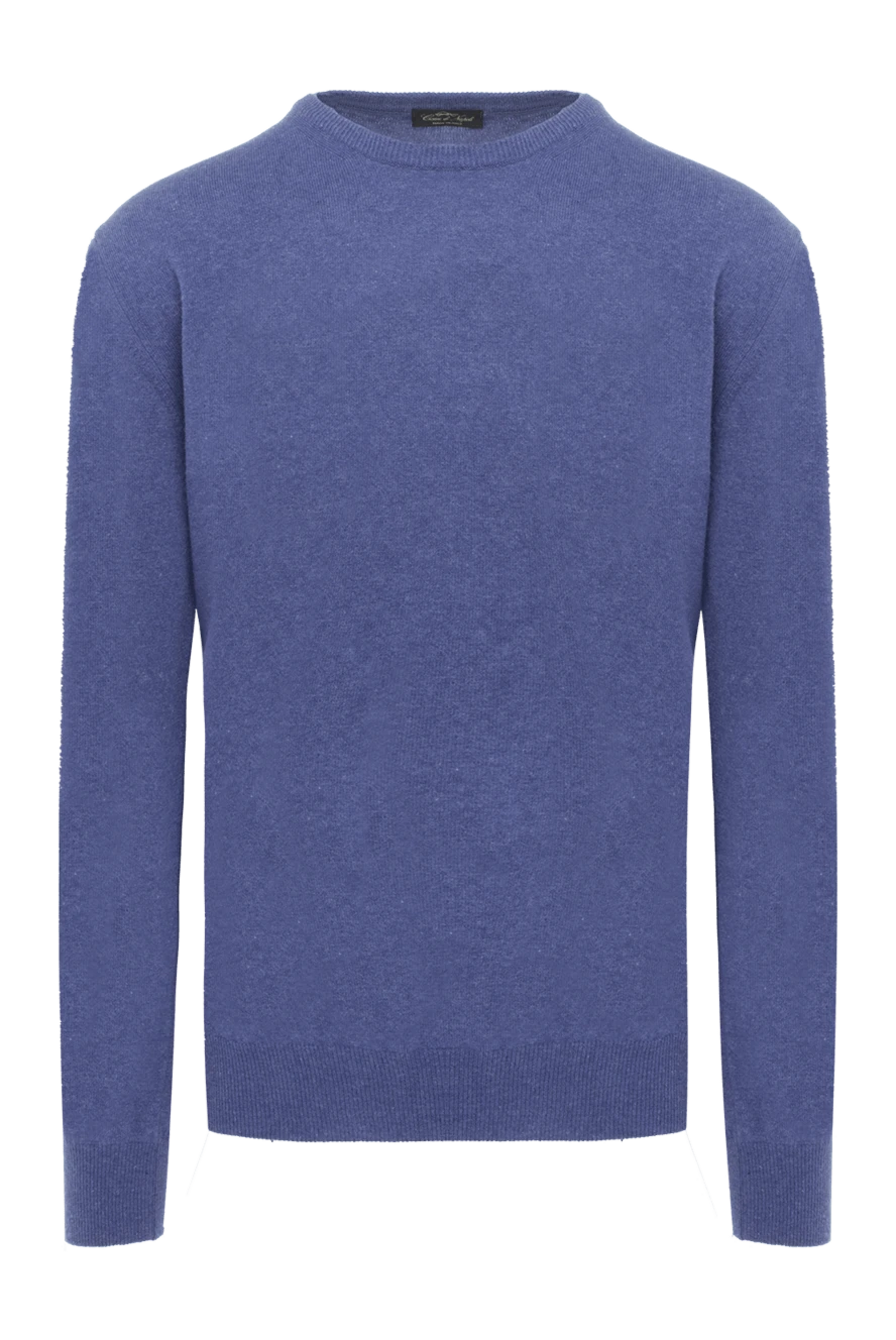 Cesare di Napoli blue jumper with a crew neck for men 170688 - photo 1