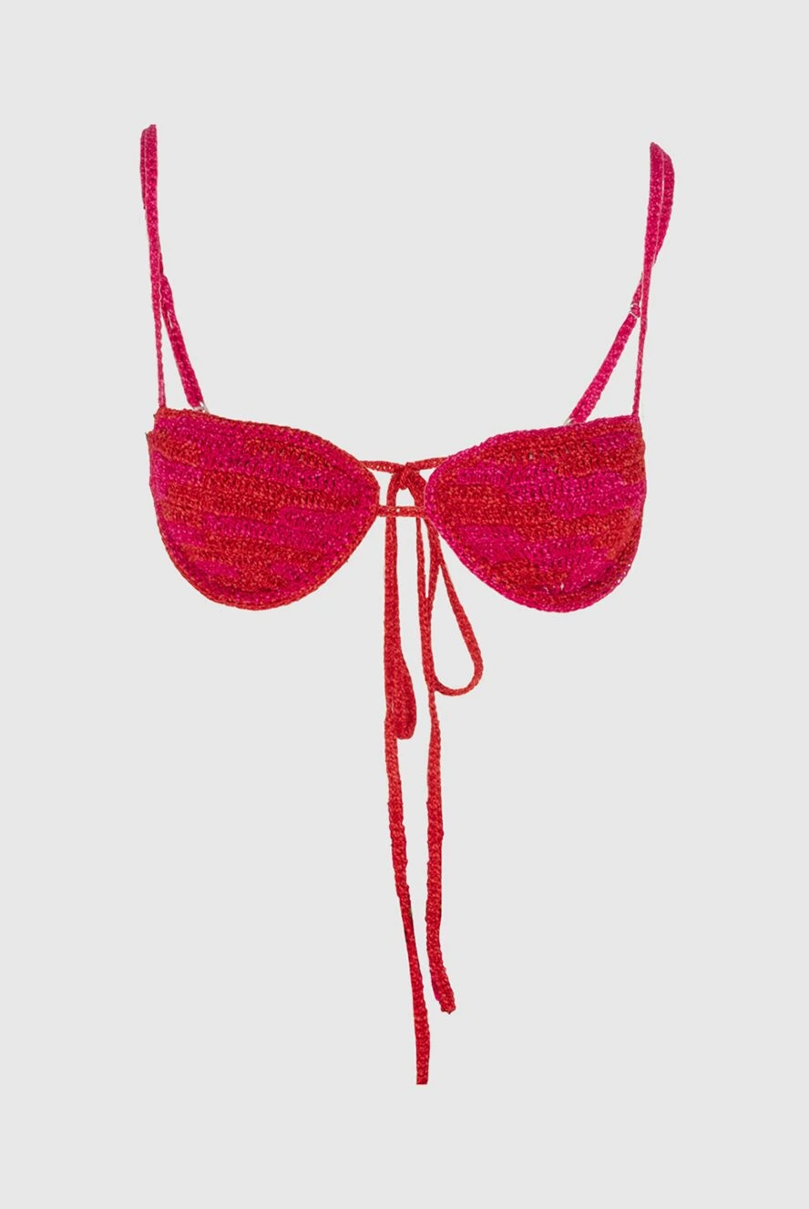 Magda Butrym red cotton and viscose top for women 170783 - photo 1