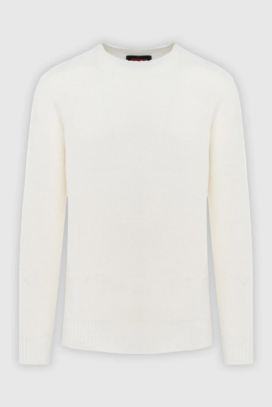 Gran Sasso white wool sweater for men 171301 - photo 1