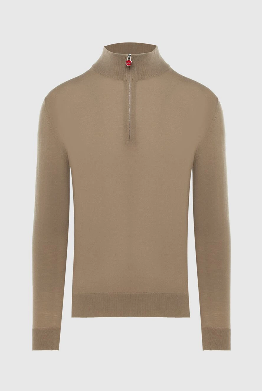 Kiton beige wool tee for men 171837 - photo 1
