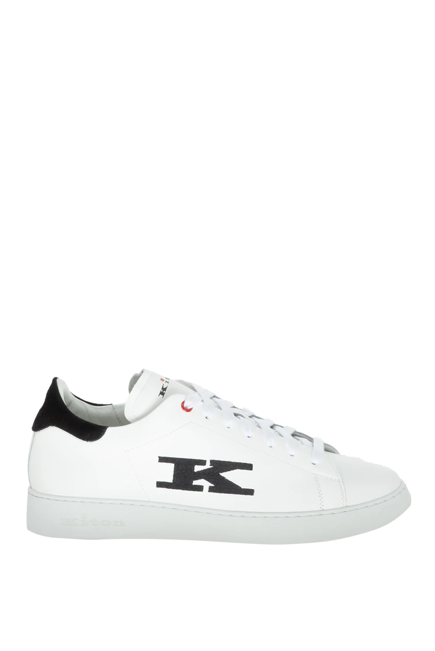 Kiton white leather sneakers for men 172695 - photo 1