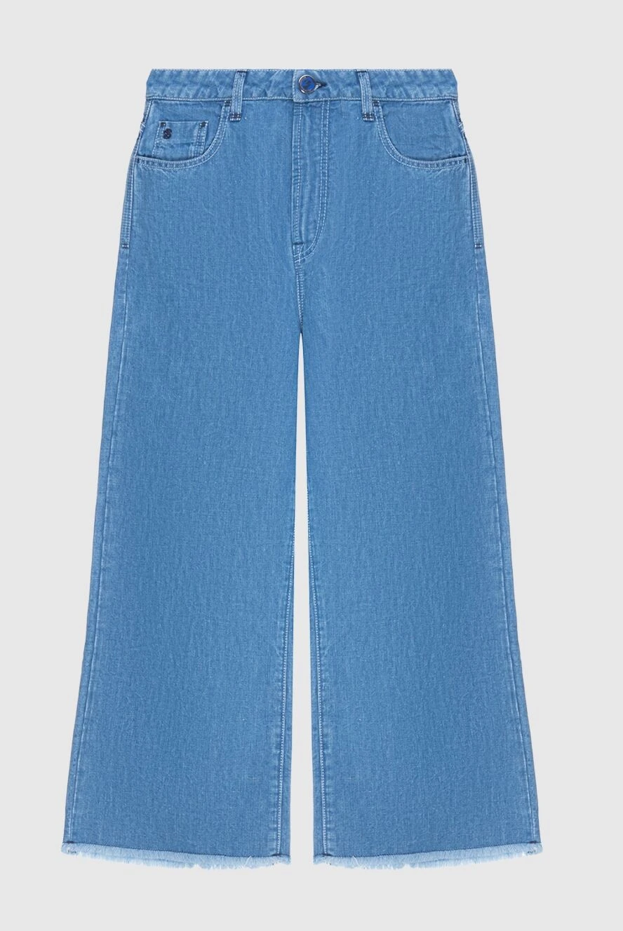Scissor Scriptor short blue jeans for women 173626 - photo 1