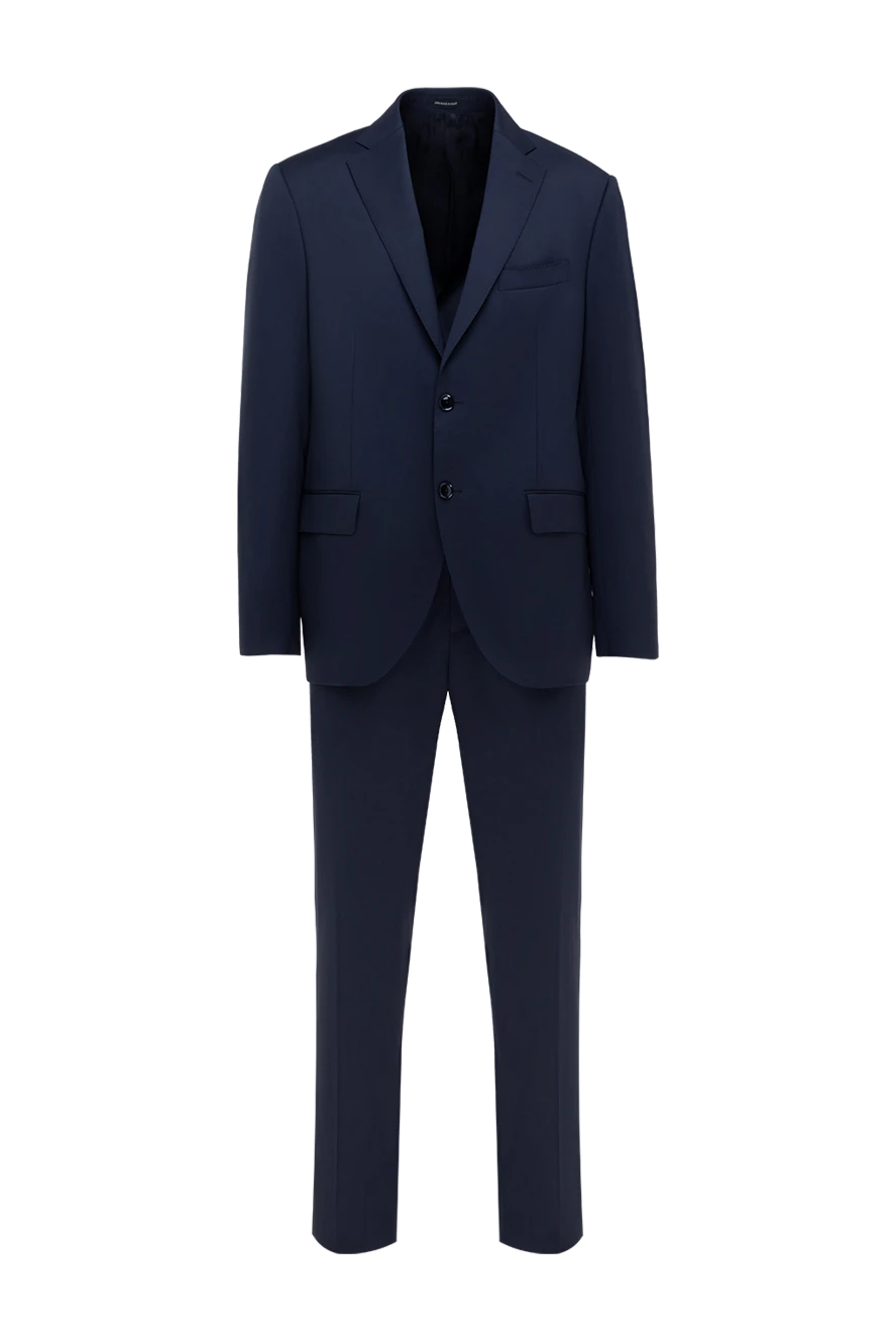 Sartoria Latorre мужской синий костюм из шерсти 175548 - фото 1
