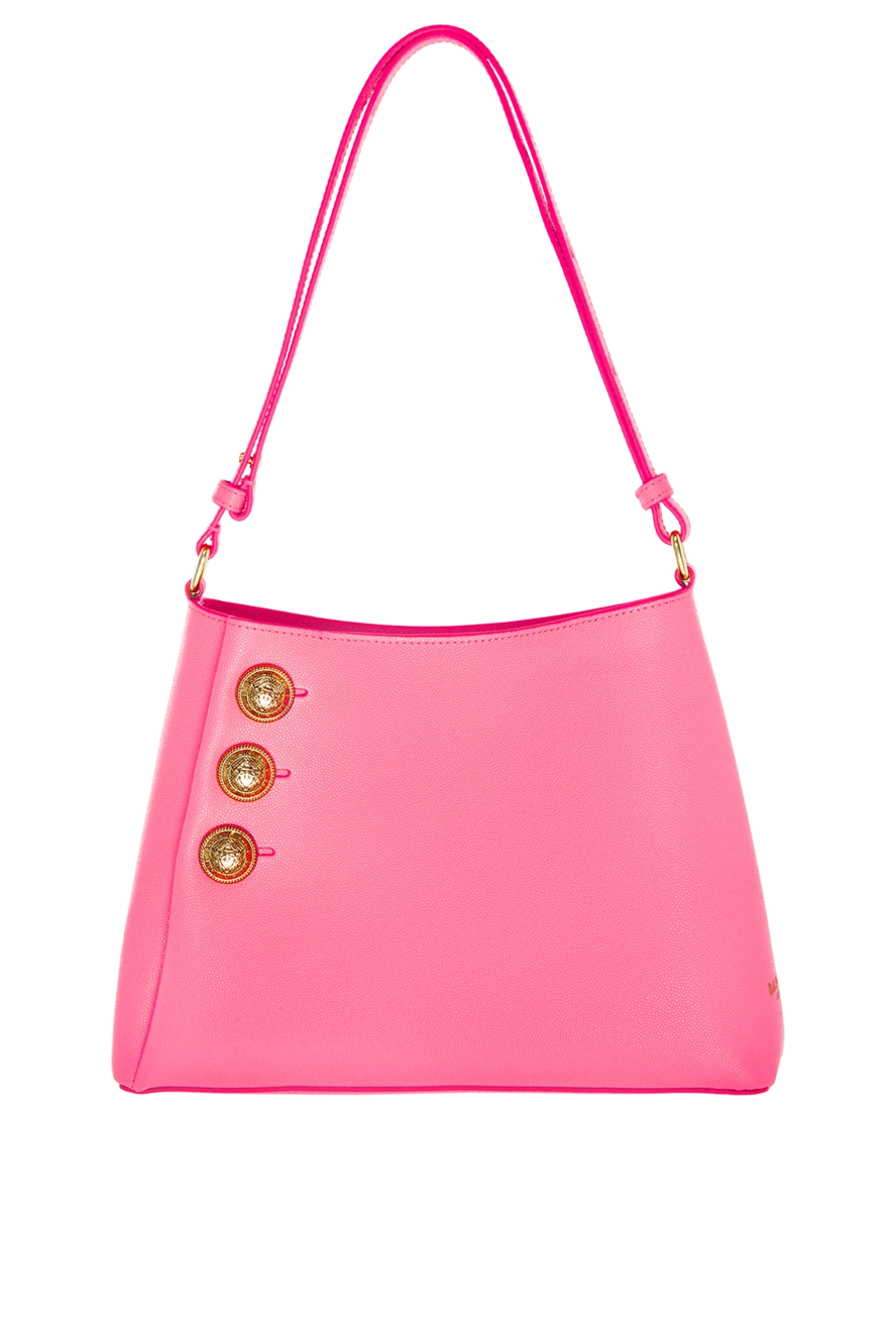 Balmain women's pink leather bag 176608 - photo 1