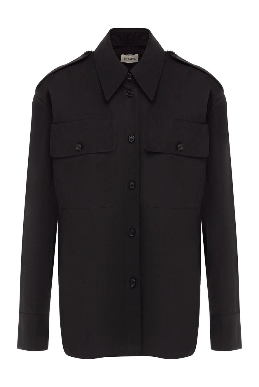 Khaite women's cotton shirt black 176789 - photo 1