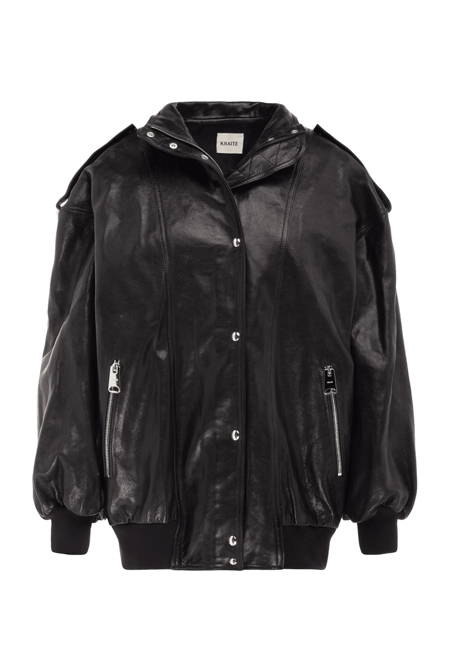 Khaite women's black jacket made of genuine leather 176790 - photo 1
