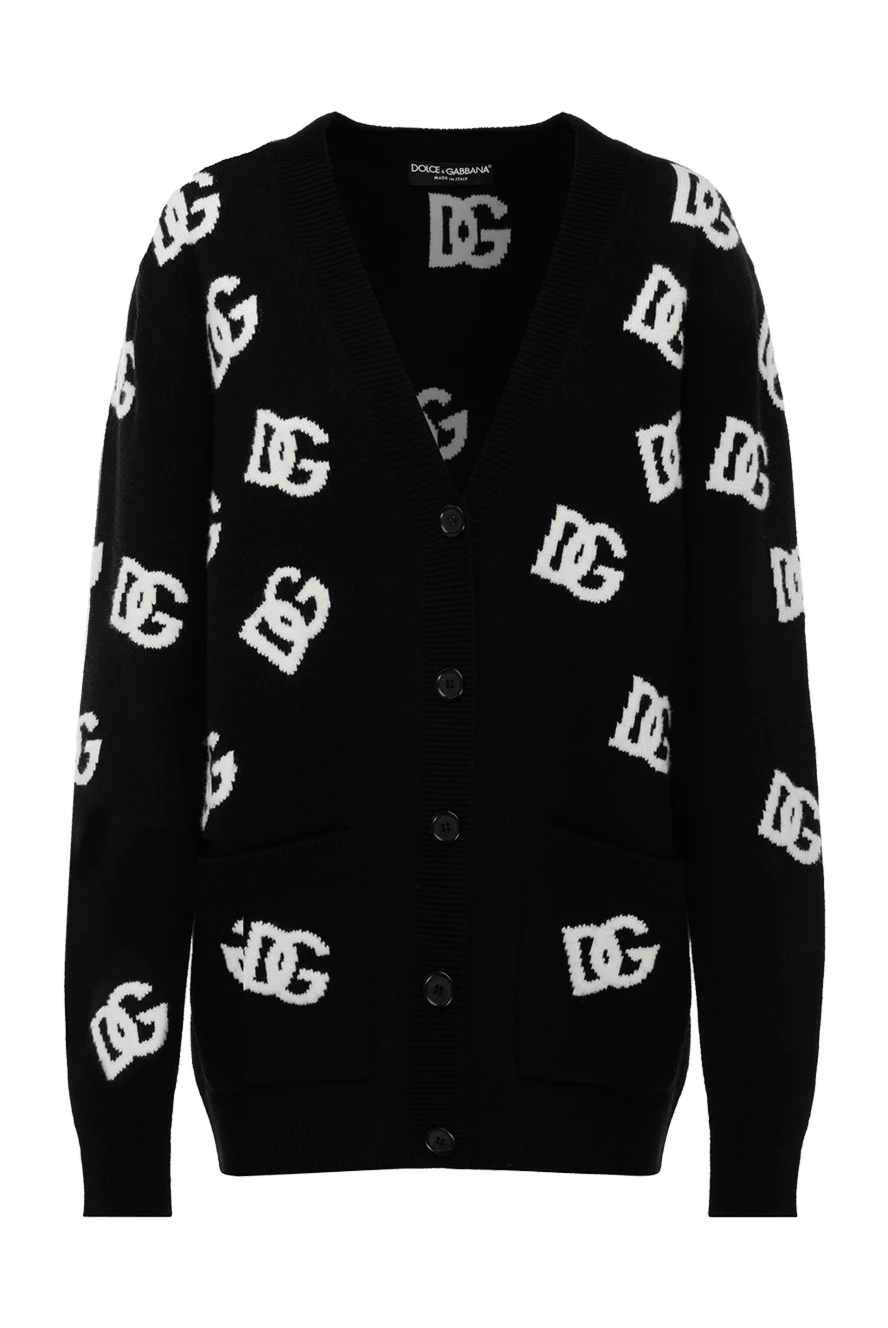 Dolce & Gabbana кардиган із вовни жіночий чорний 177215 - фото 1