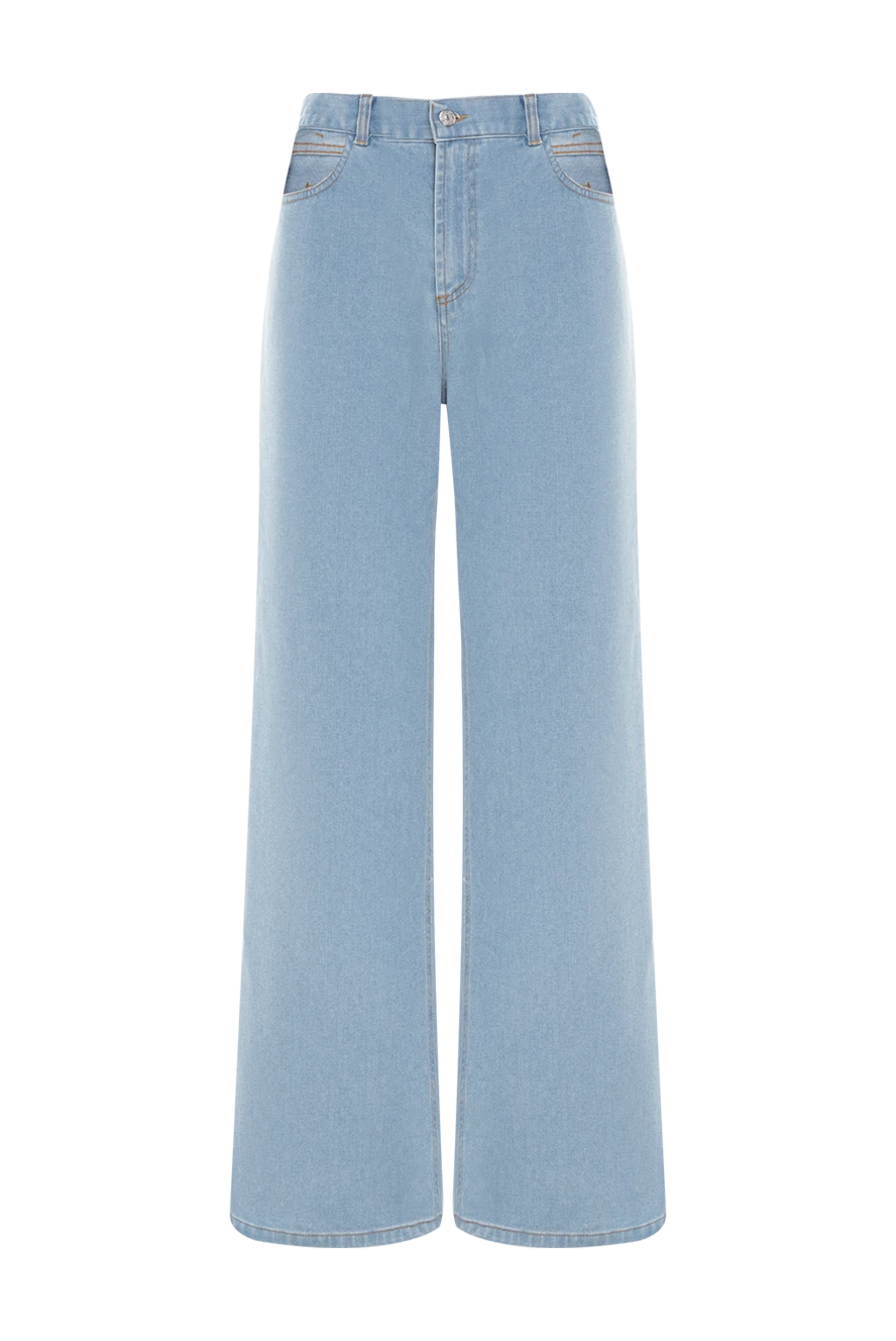 Forte dei Marmi Couture джинсы из хлопка женские синие 177301 - фото 1