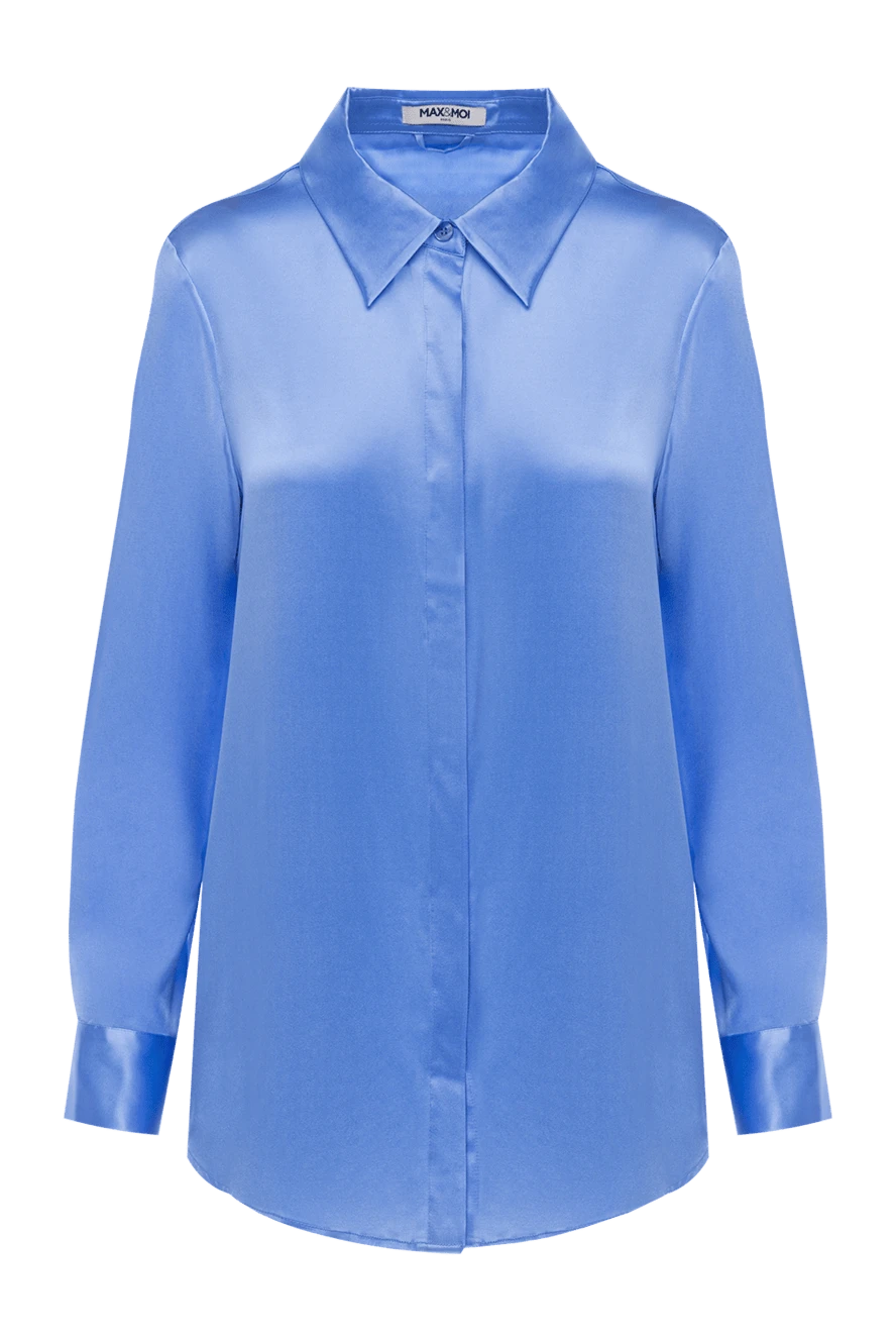 Max&Moi shirt made of silk and elastane for women blue 177326 - photo 1