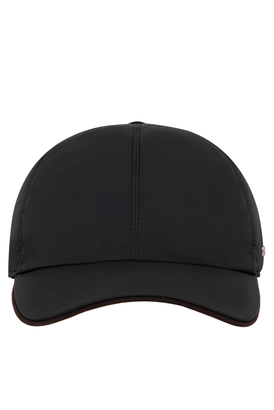 Ermenegildo Zegna кепка из полиэстера мужская черная черная 177334 - фото 1
