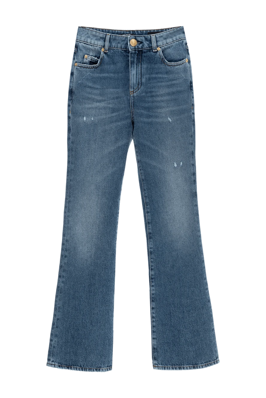 Balmain women's blue cotton jeans 177960 - photo 1