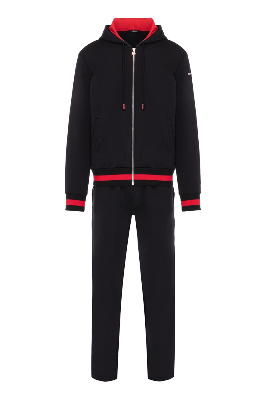 Kiton мужской черный хлопковый прогулочный костюм 178410 - фото 1
