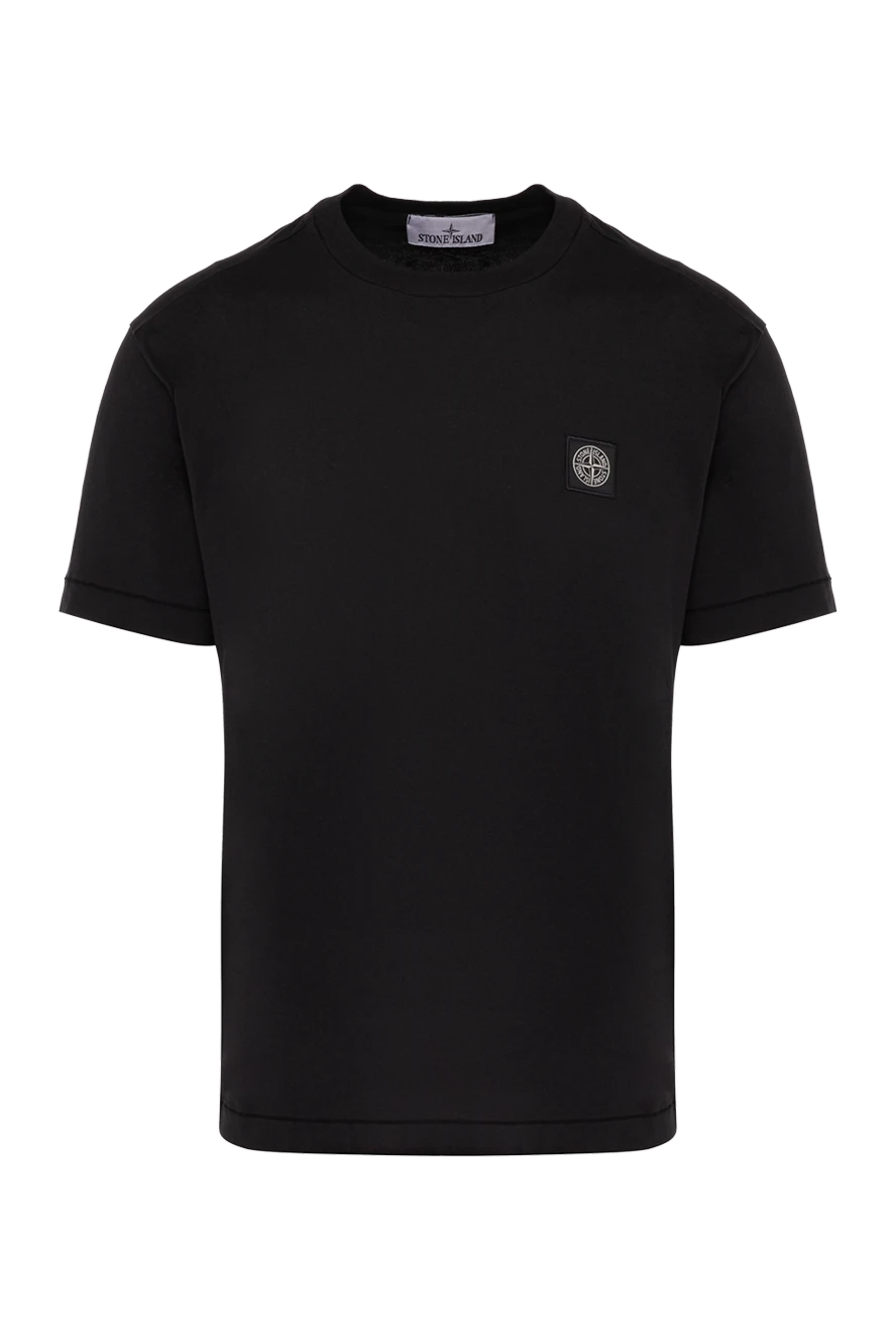 Stone Island футболка з бавовни чорна чоловіча 178479 - фото 1
