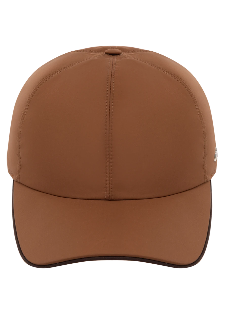 Ermenegildo Zegna кепка из полиэстера мужская коричневая 178508 - фото 1