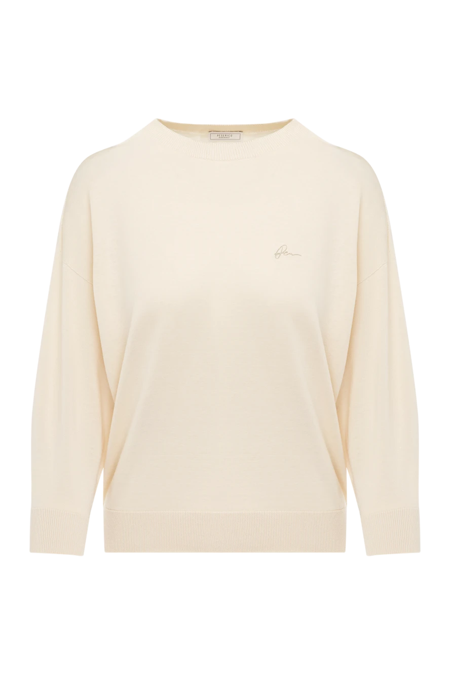 Peserico beige silk and cotton jumper for women 178537 - photo 1