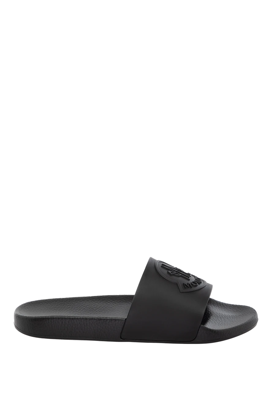 Moncler шльопанці з еластодину сині чоловічі 178731 - фото 1