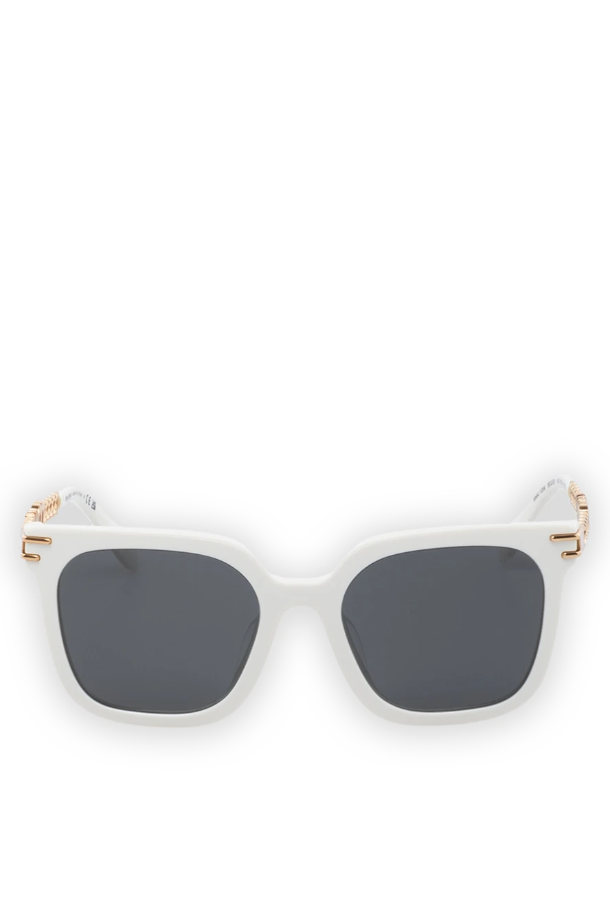 Miu Miu women's white sunglasses made of plastic 178799 - photo 1