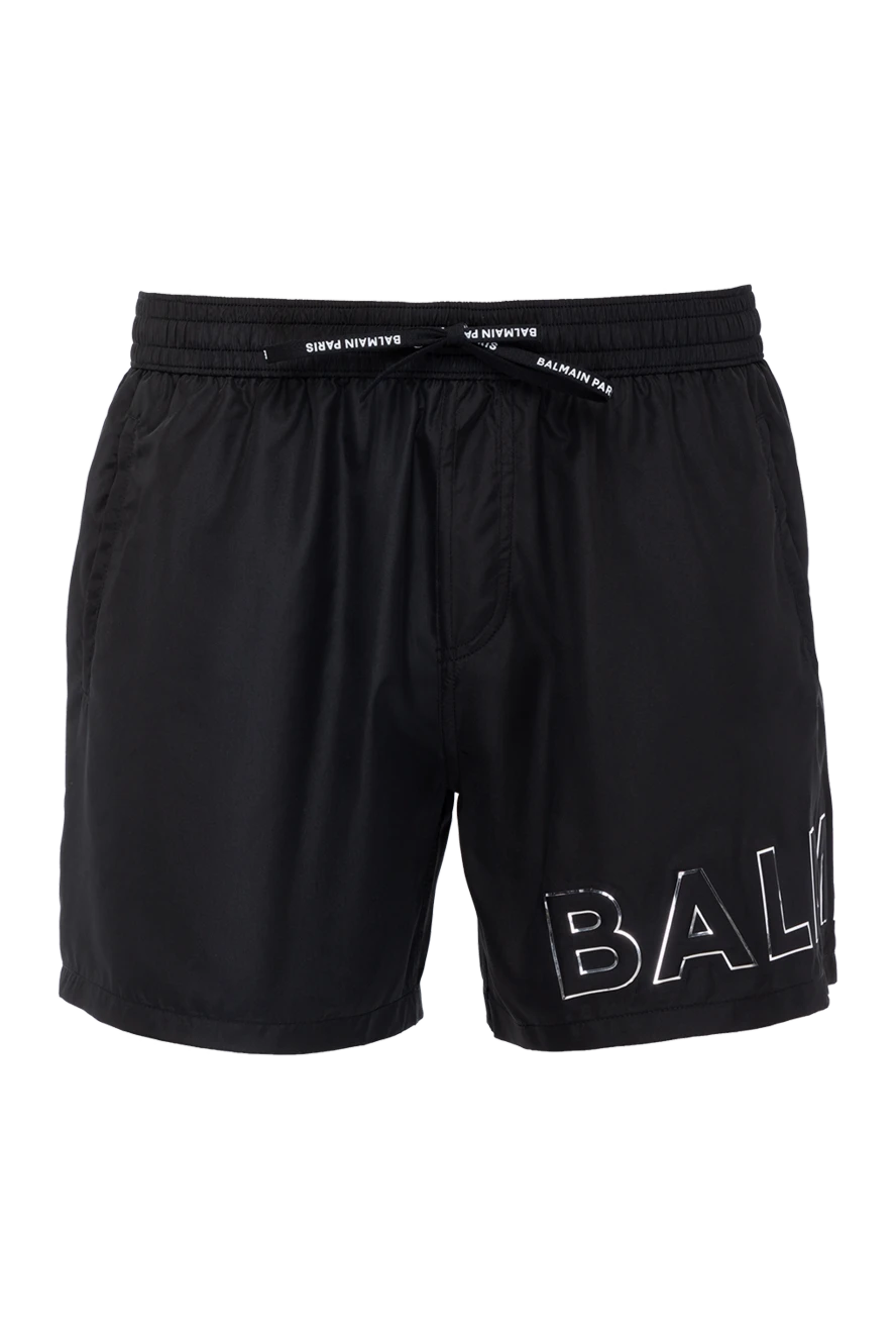 Balmain men's black polyester beach shorts 178999 - photo 1