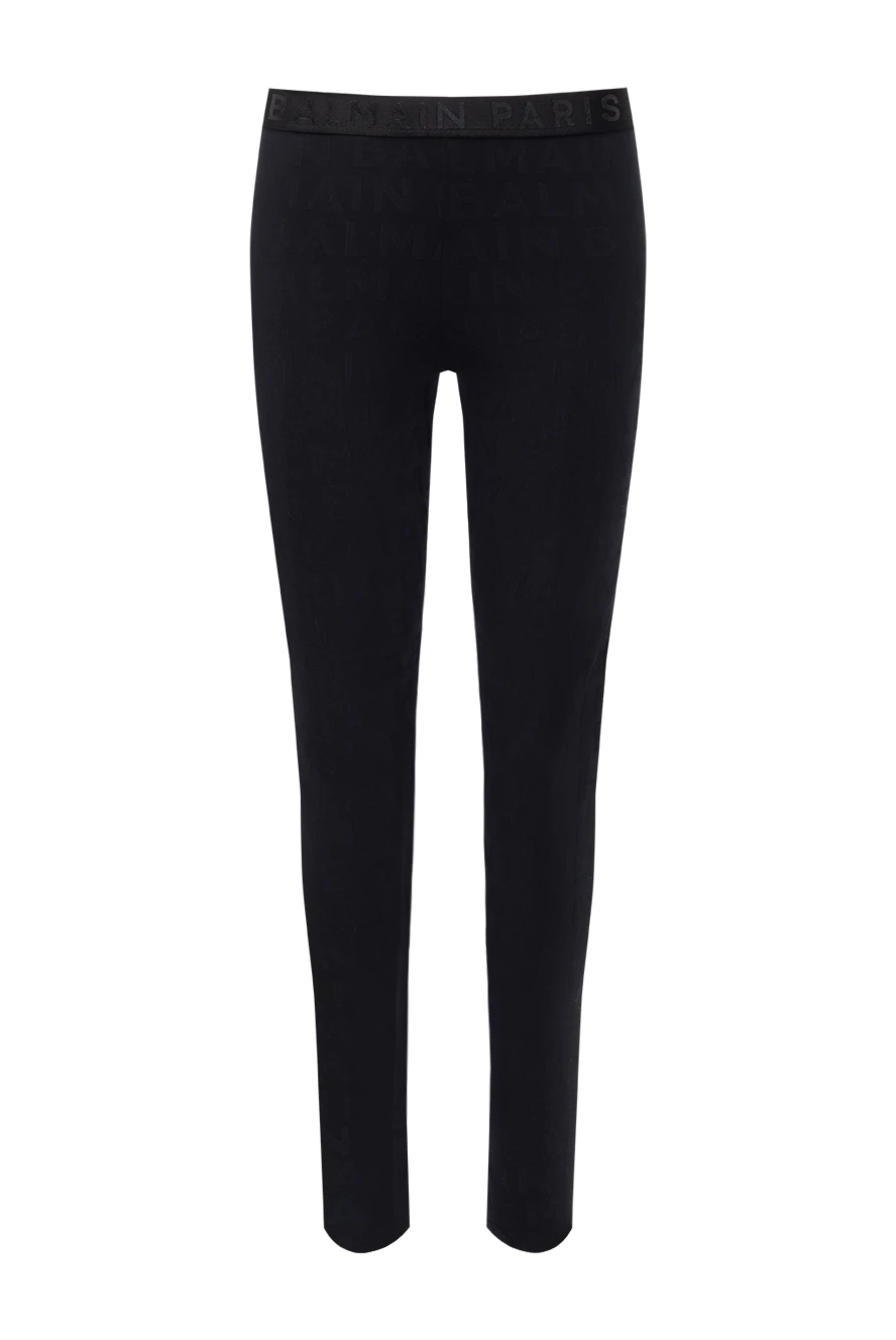 Balmain black leggings for women made of polyamide and elastane 179002 - photo 1