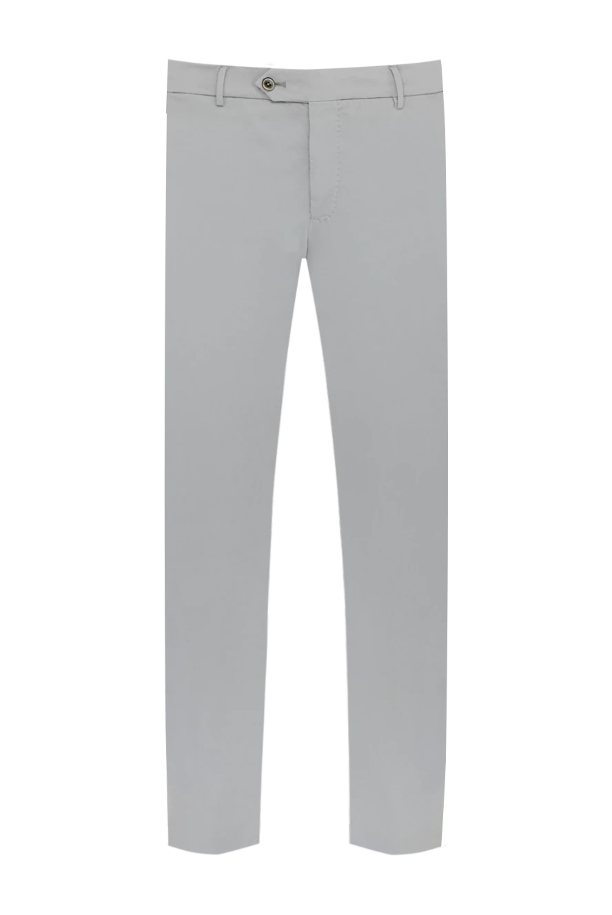 PT01 (Pantaloni Torino) брюки мужские серые из полиамида и эластана 179620 - фото 1