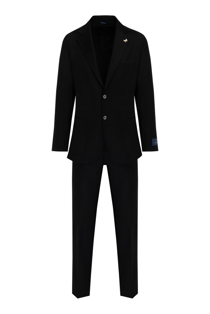 Tombolini men's black suit made of wool and elastane 179628 - photo 1