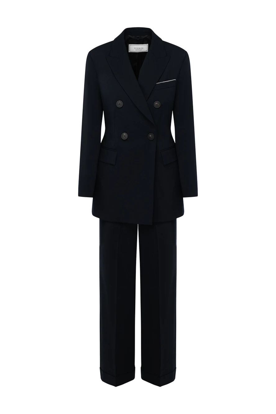 Peserico suit with trousers for women blue 179933 - photo 1