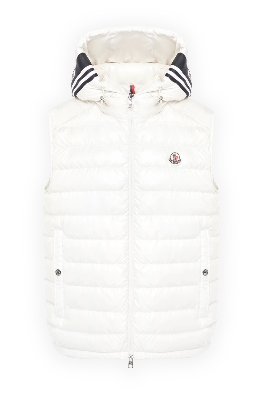 Moncler жилет чоловічий із натуральним пухом білий 180538 - фото 1